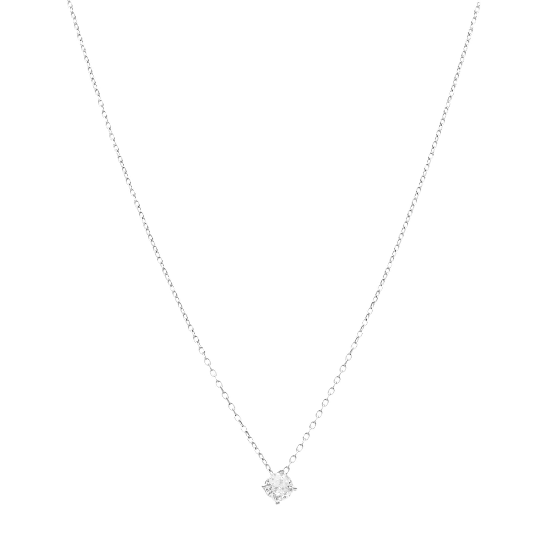 Fio em Prata com Ponto de Luz - Zircónia - Loja do Ouro