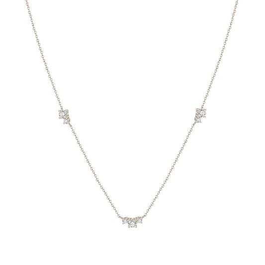 Fio em Prata com Zircónias (40cm) - Loja do Ouro