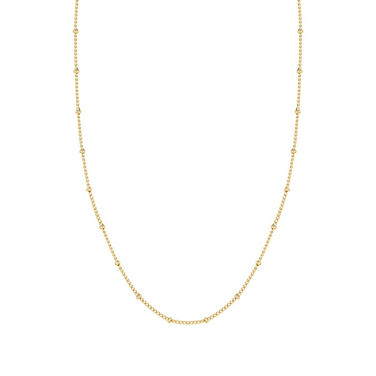 Fio em Prata Dourada com Bolinhas (50cm) - Loja do Ouro