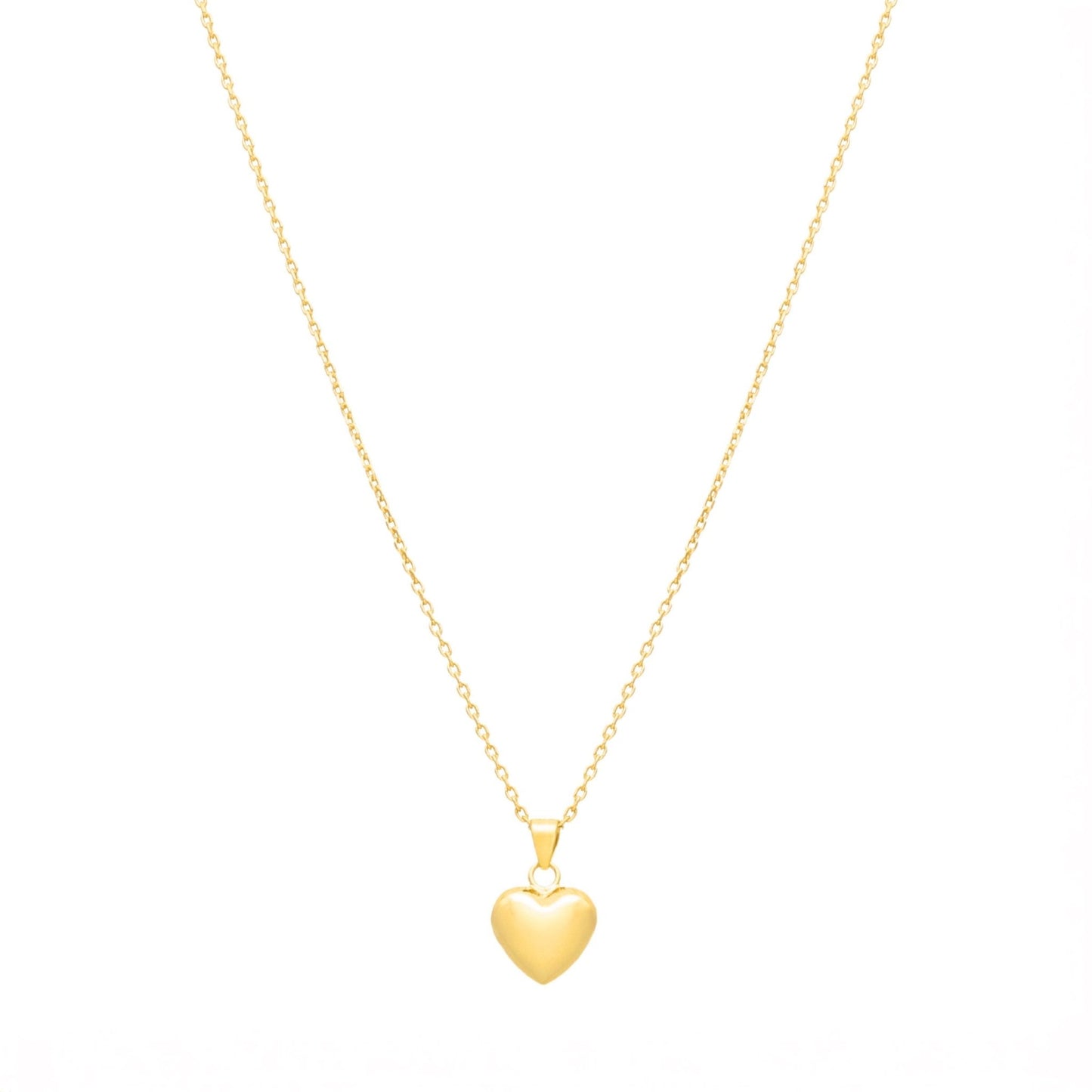 Fio em Prata Dourada com Coração - Loja do Ouro