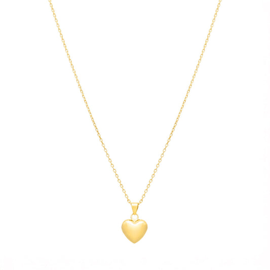 Fio em Prata Dourada com Coração - Loja do Ouro