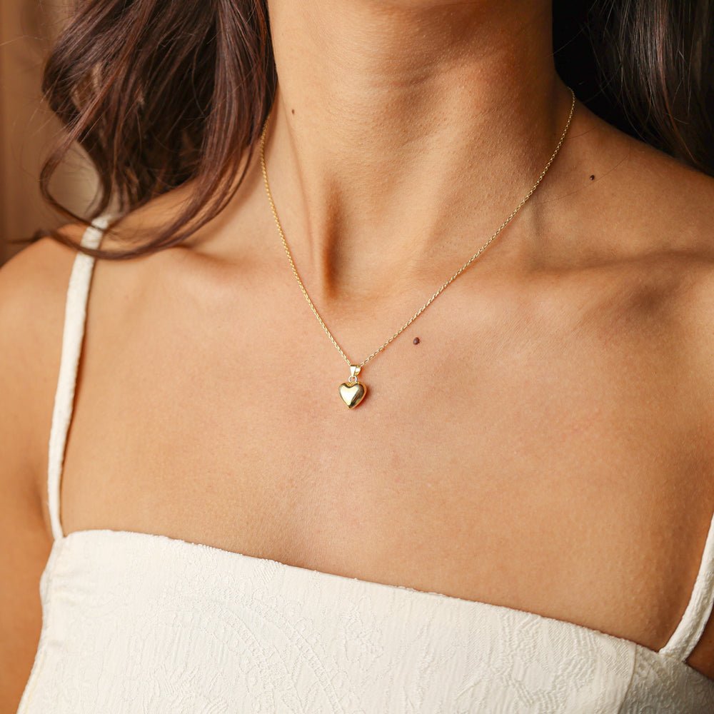 Fio em Prata Dourada com Coração - Loja do Ouro