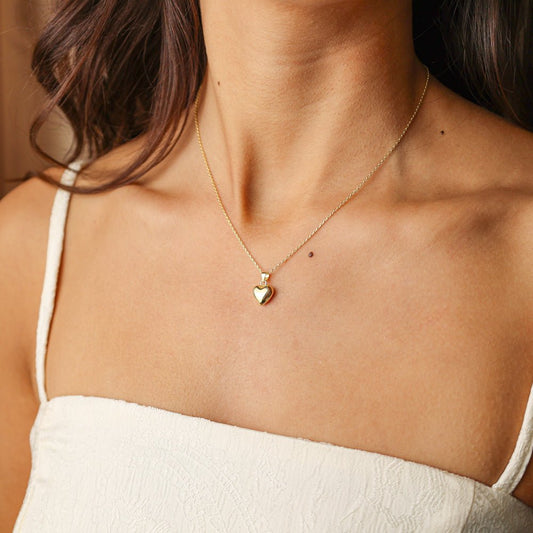 Fio em Prata Dourada com Coração - Loja do Ouro