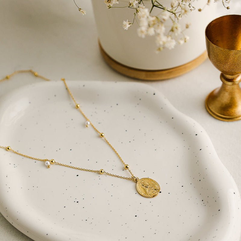 Fio em Prata Dourada com Medalha Celebrativa N Sra de Fátima - Loja do Ouro
