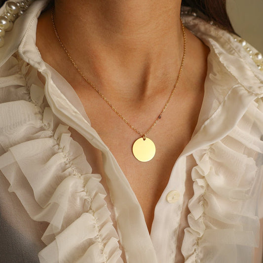 Fio em Prata Dourada, Personalizável com Nome ou Data (40cm) - Loja do Ouro