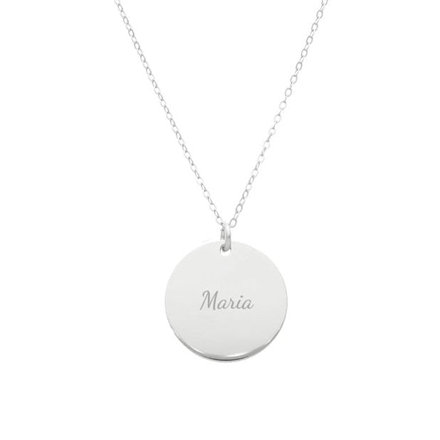Cadena de plata personalizable con nombre o fecha (40cm) - Gold Store Premium