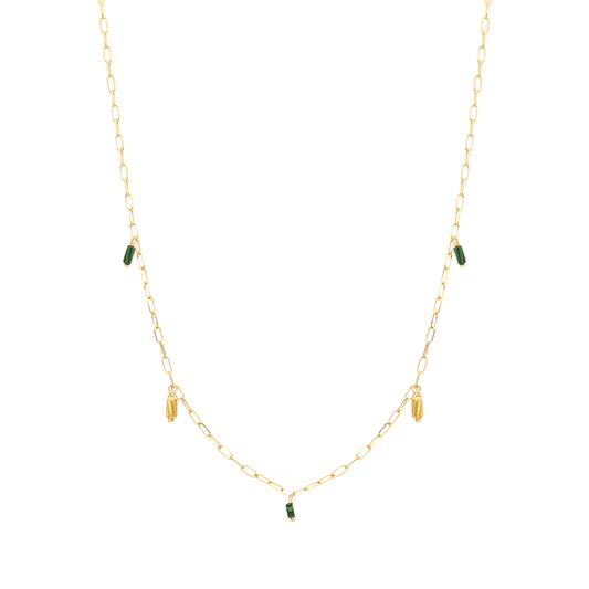 Fio Eterno em Prata Dourada (38.5cm) - Loja do Ouro