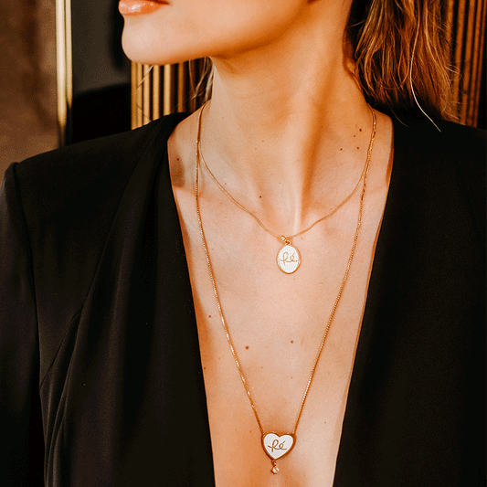 Fio Fé em Esmalte Rosa e Prata Dourada - Loja do Ouro