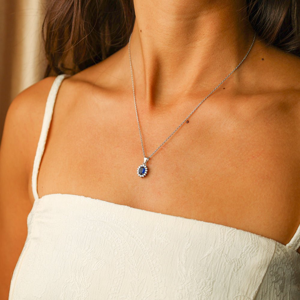 Fio Lady Di em Prata (43cm) - Loja do Ouro