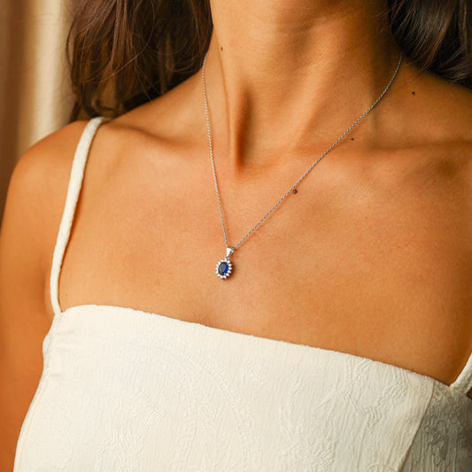 Fio Lady Di em Prata (43cm) - Loja do Ouro