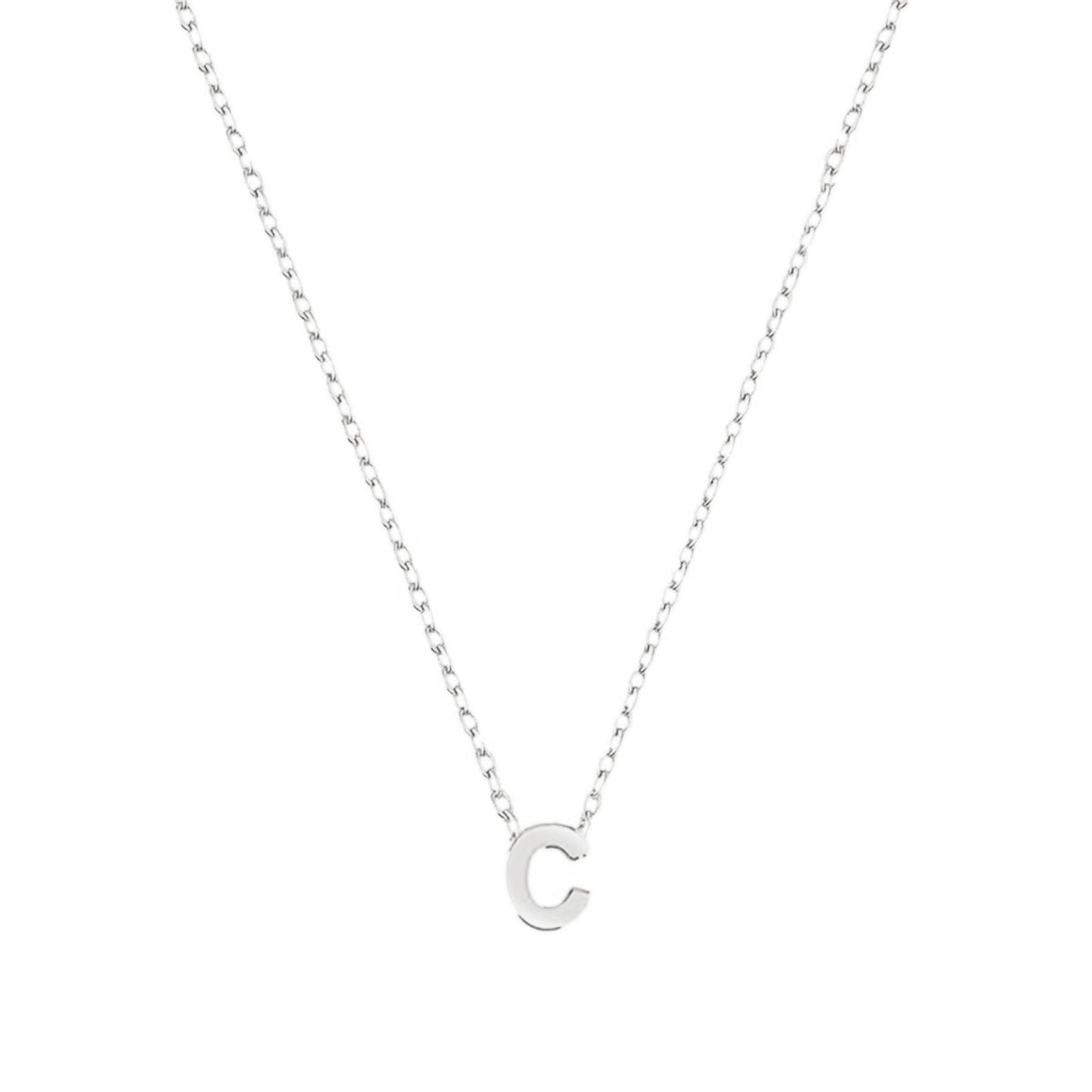 Fio Letra C em Prata - Loja do Ouro