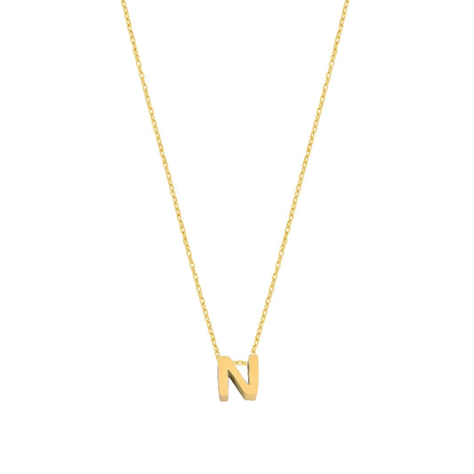 Fio Letra N em Prata - Loja do Ouro