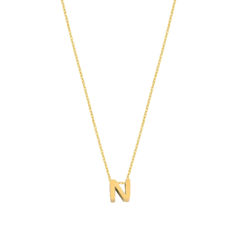Fio Letra N em Prata - Loja do Ouro