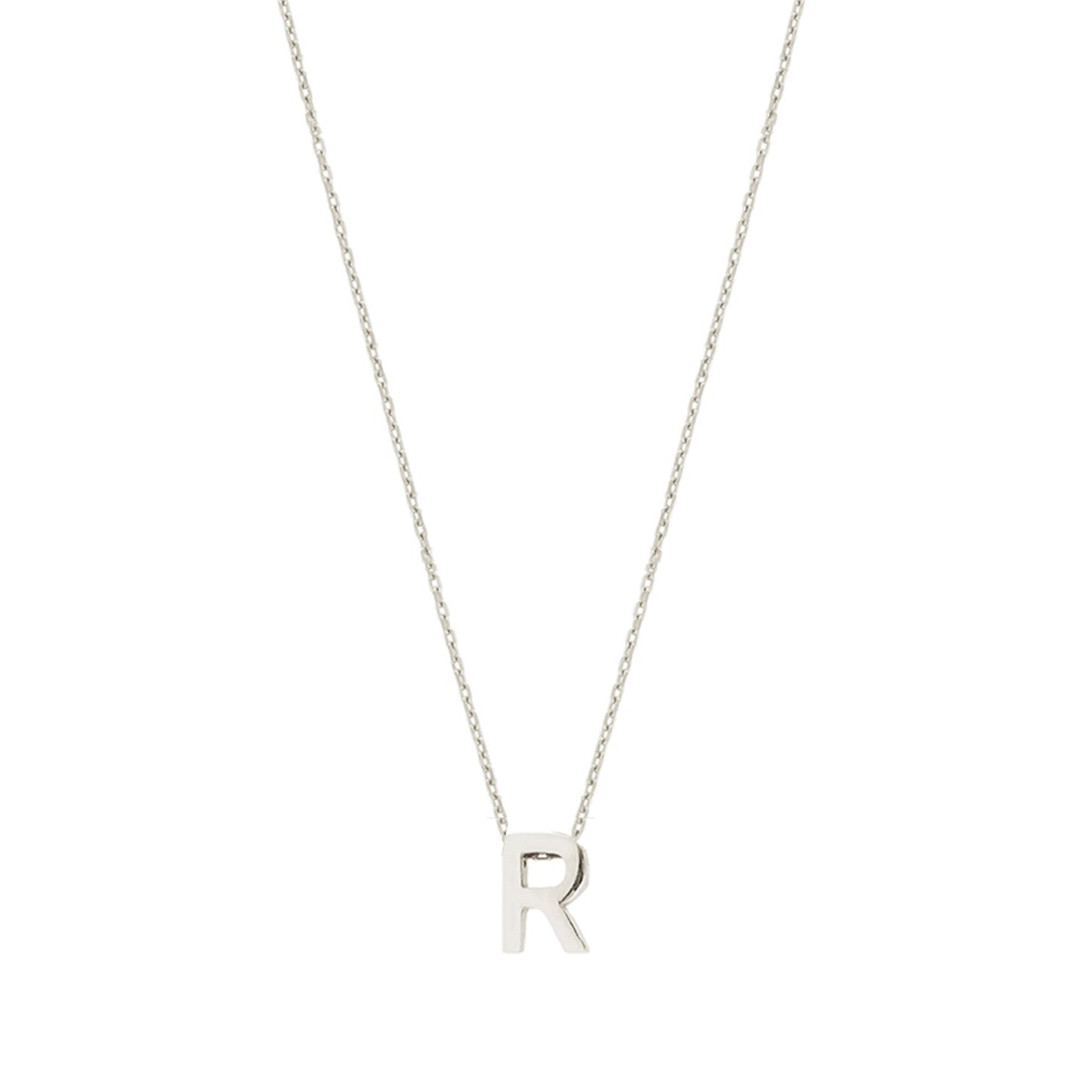 Fio Letra R em Prata - Loja do Ouro