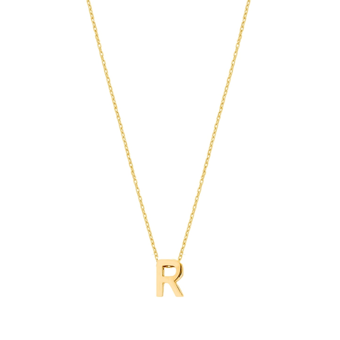 Fio Letra R em Prata - Loja do Ouro