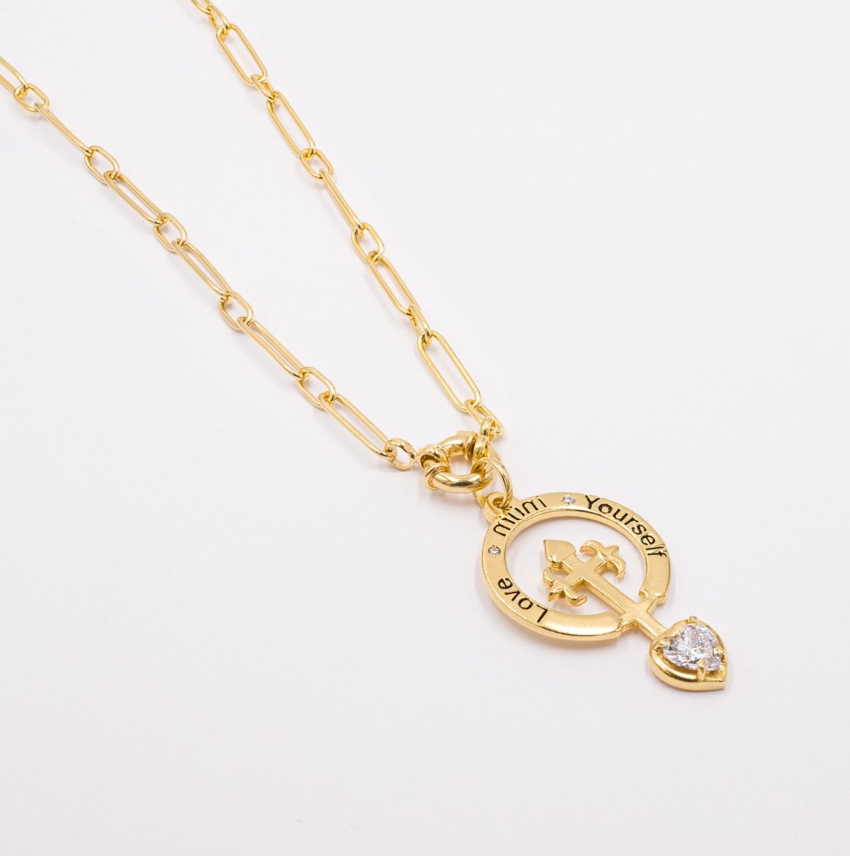 Hilo LoveYourself en plata chapado en oro - Gold Store Premium