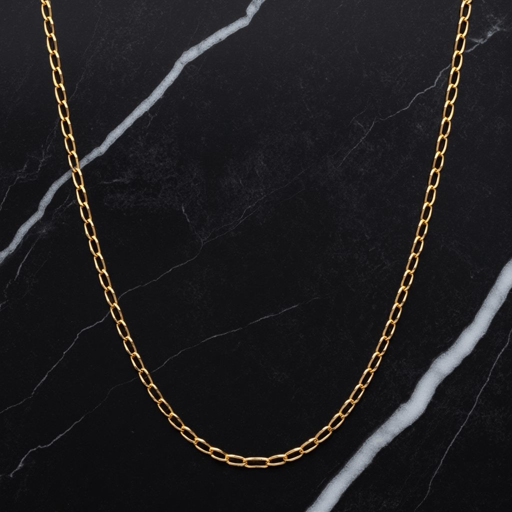Hilo de malla 1x1 en oro (50cm) - Gold Store Premium