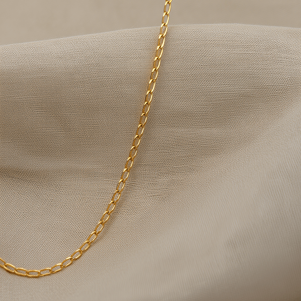 Hilo de malla 1x1 en oro (50cm) - Gold Store Premium