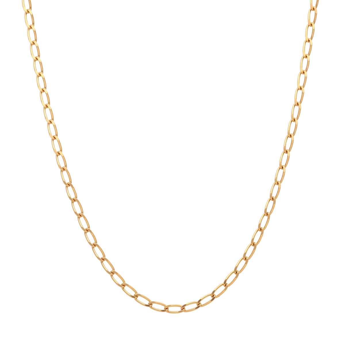 Hilo de malla 1x1 en oro (59cm) - Gold Store Premium