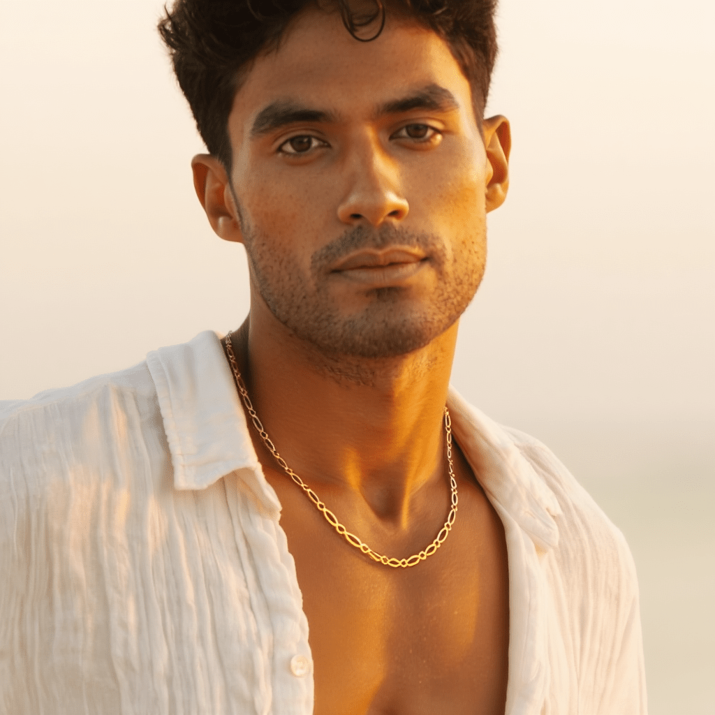 Fio Malha 1x1 em Ouro (84cm) - Loja do Ouro