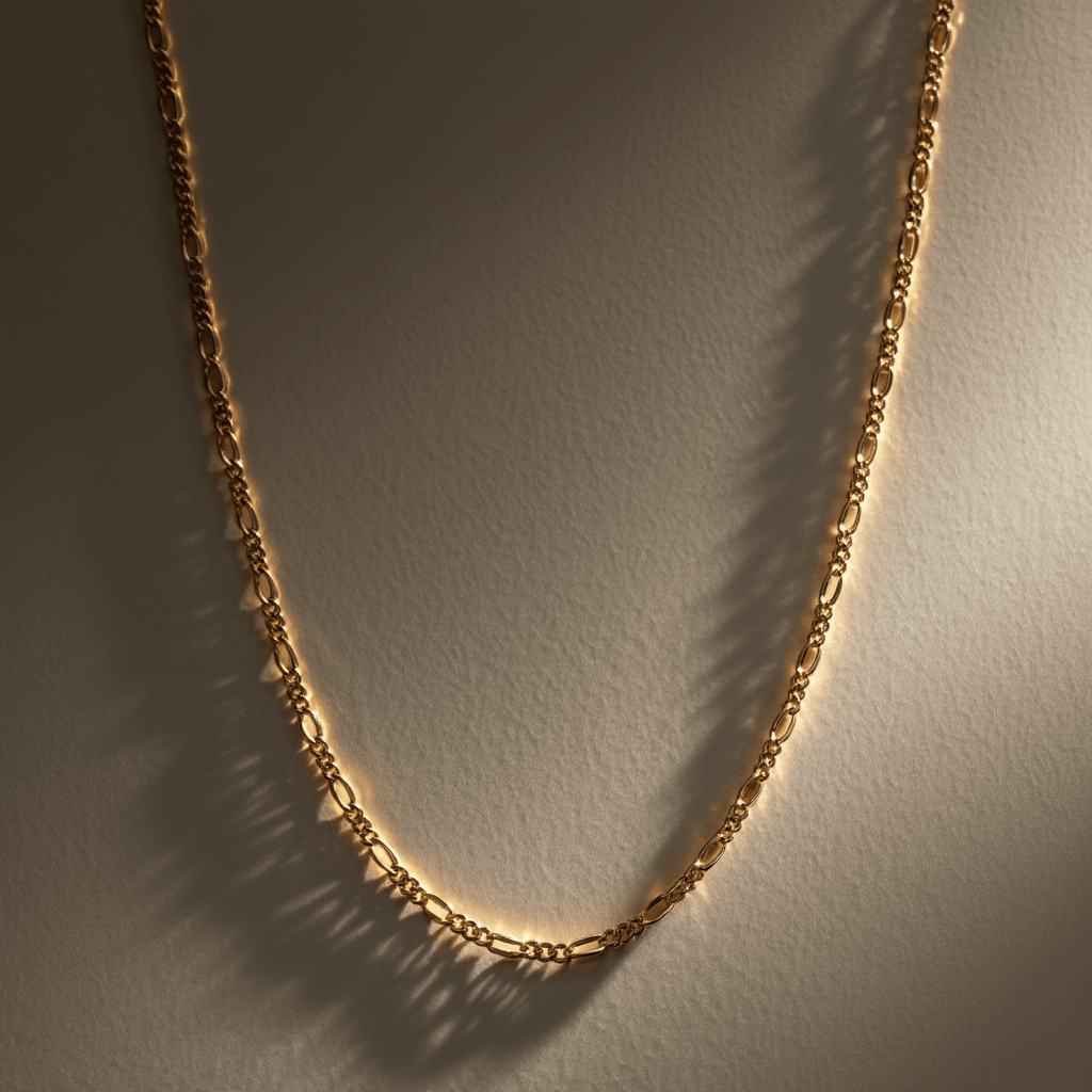 Hilo de malla 3x1 en oro de 19 kl (44cm) - Gold Store Premium