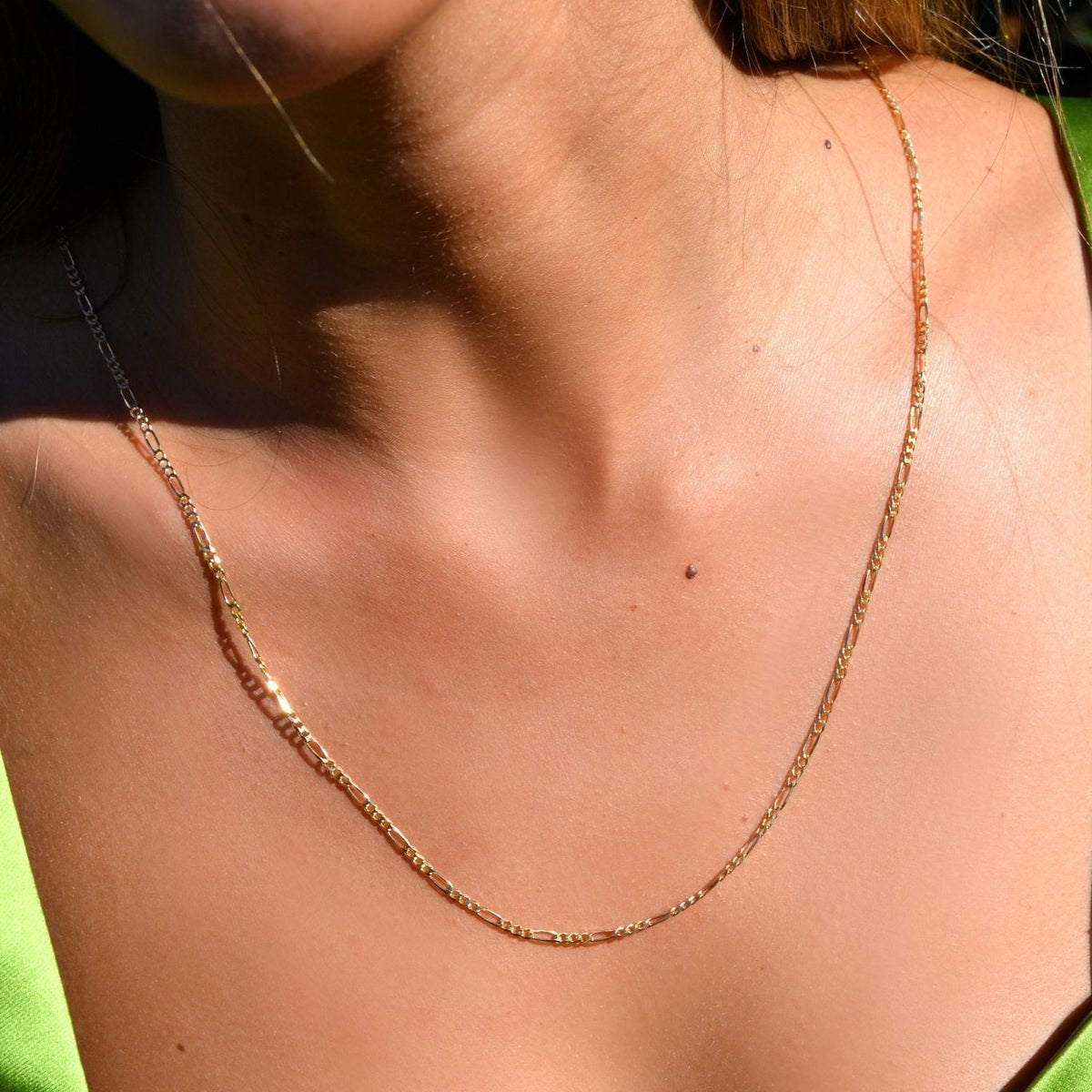 Hilo de malla 3x1 en oro (66cm) - Gold Store Premium