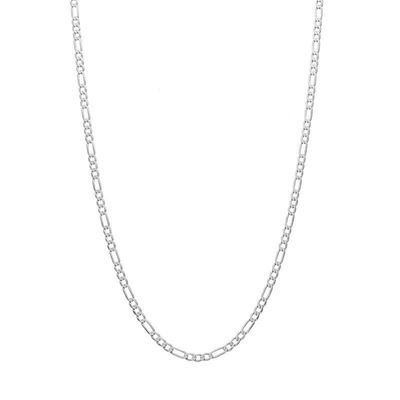 Fio Malha 3x1 em Prata (60cm) - Loja do Ouro