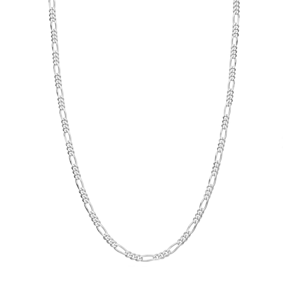 Fio Malha 3x1 em Prata (64cm) - Loja do Ouro