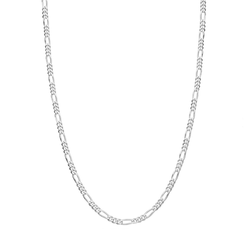 Fio Malha 3x1 em Prata (64cm) - Loja do Ouro