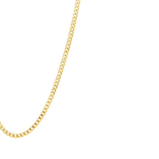 Fio Malha Barbela Batida em Ouro 19kl (42.5cm) - Loja do Ouro