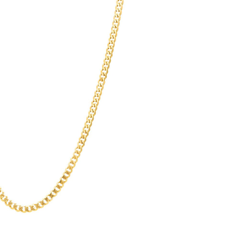 Fio Malha Barbela Batida em Ouro 19kl (42.5cm) - Loja do Ouro