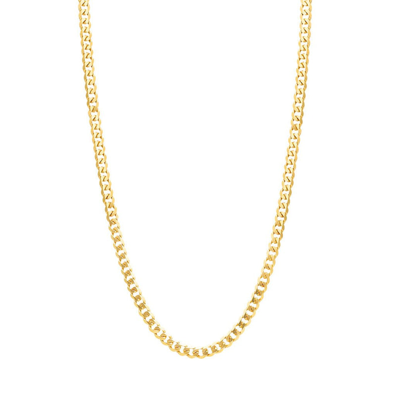 Fio Malha Barbela Batida em Ouro 19kl (42.5cm) - Loja do Ouro