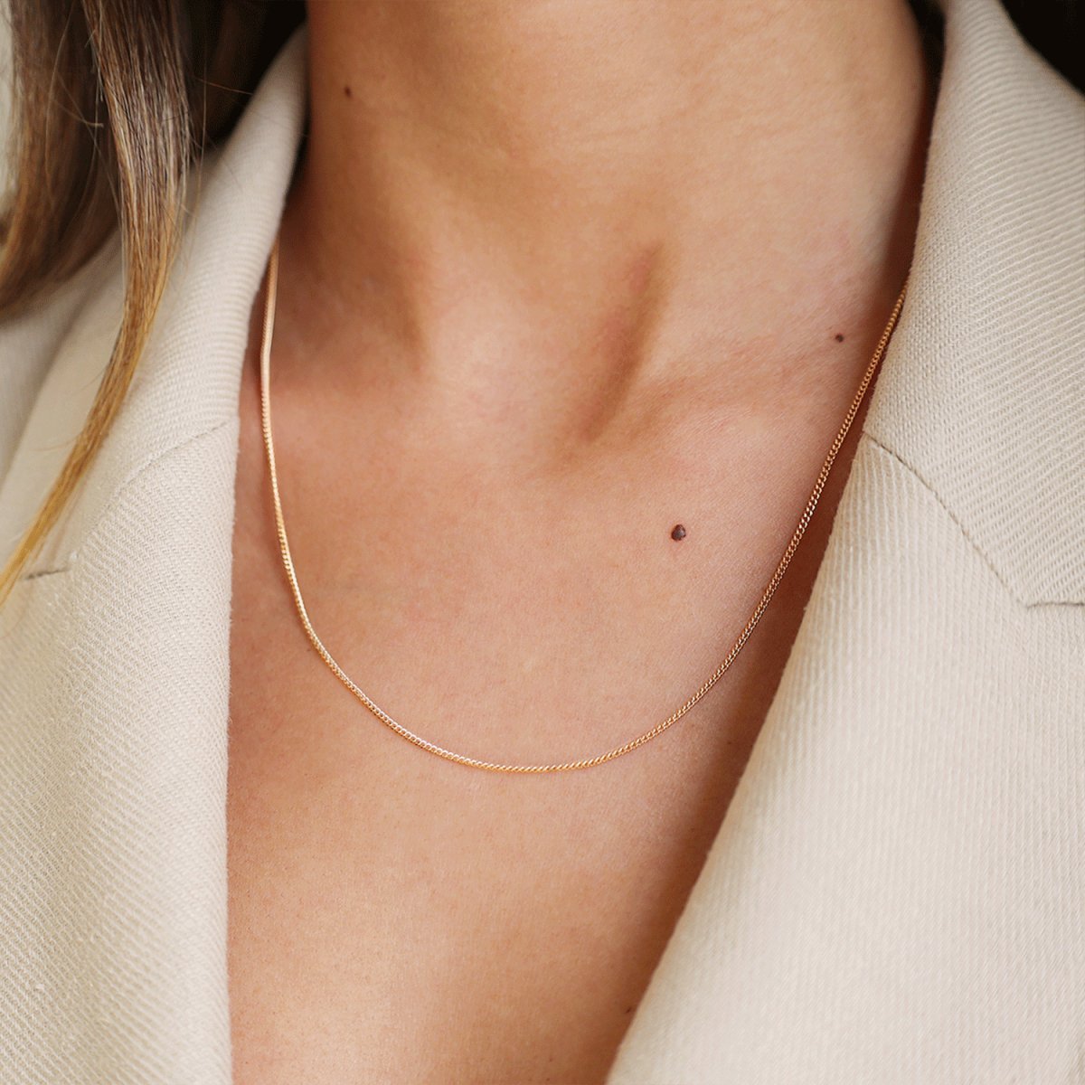 Fio Malha Barbela em Ouro 19kl (49cm) - Loja do Ouro