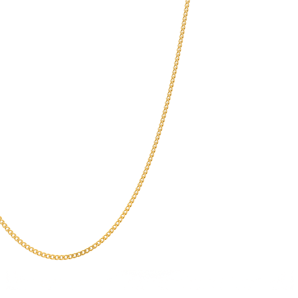 Hilo de malla Barbela en oro de 19 kl (50 cm) - Gold Store Premium