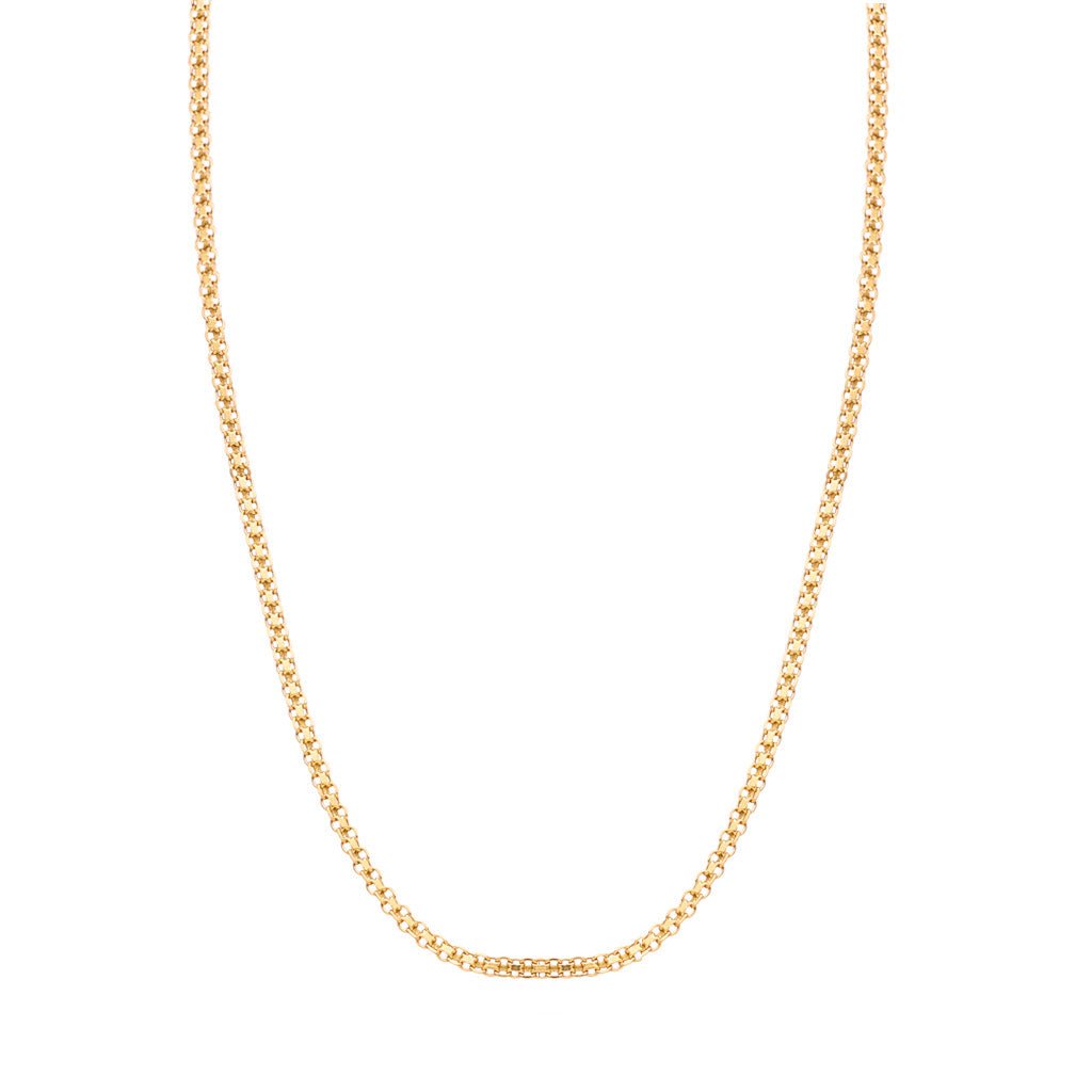 Fio Malha Batida em Ouro 19kl (41cm) - Loja do Ouro