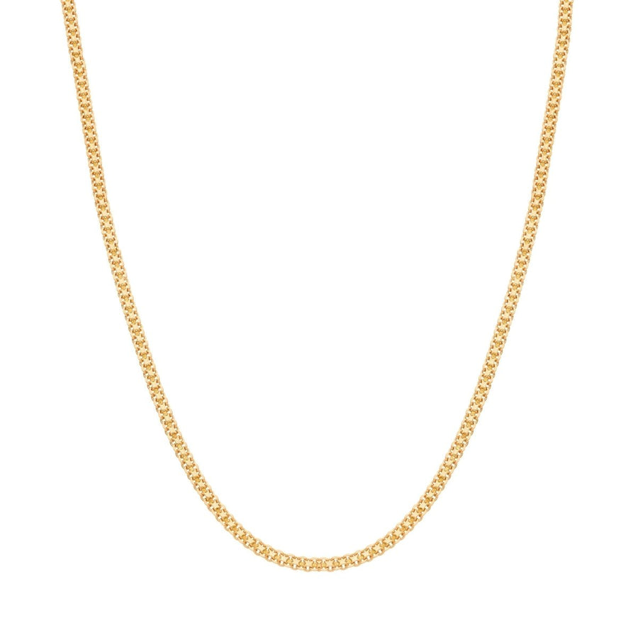 Hilo de malla golpeado en oro de 19 kl (44 cm) - Gold Store Premium