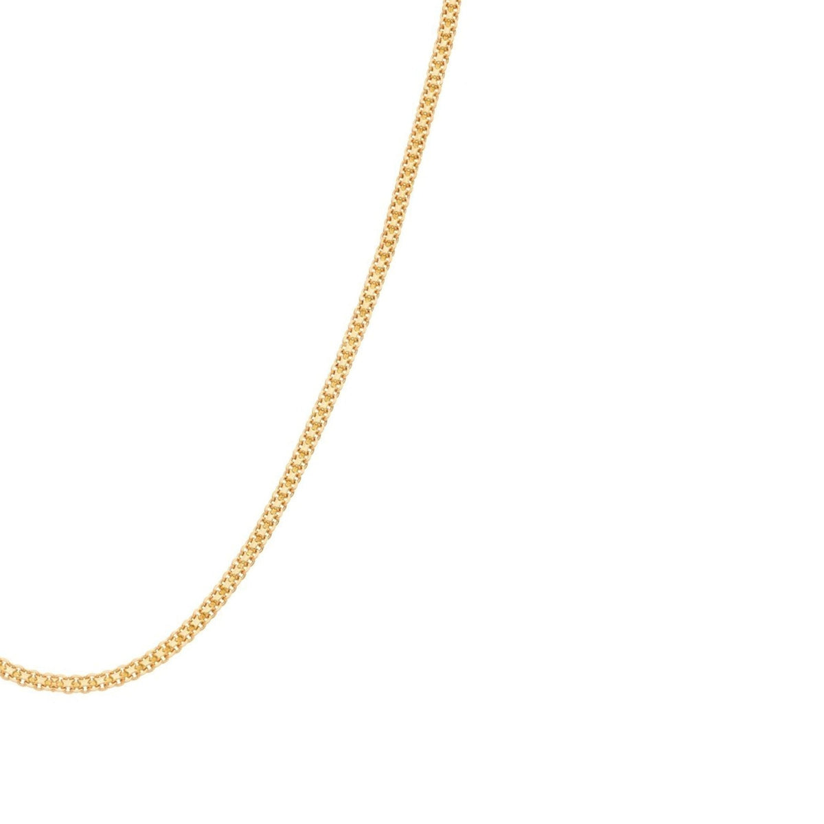 Hilo de malla golpeado en oro de 19 kl (44 cm) - Gold Store Premium