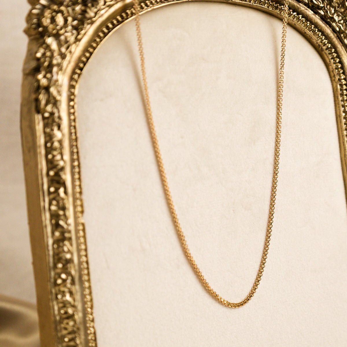 Fio Malha Batida em Ouro 19kl (44cm) - Loja do Ouro