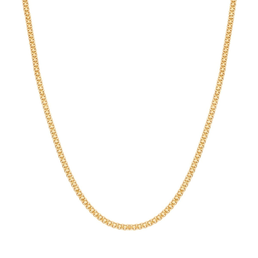 Hilo de malla dorada batida (41cm) - Gold Store Premium