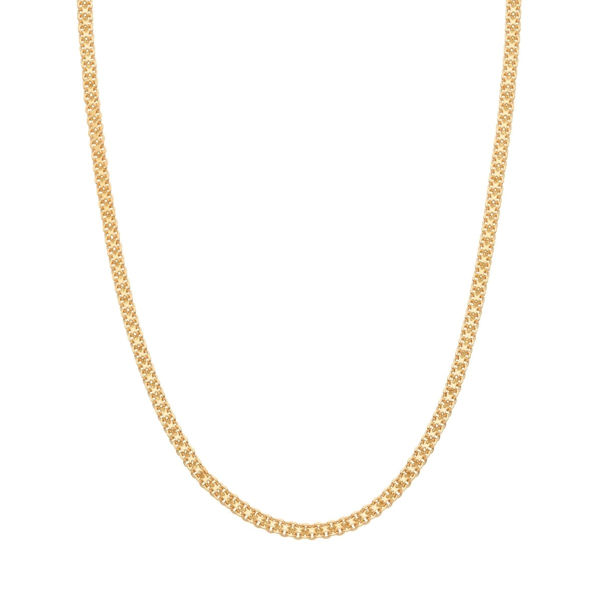 Fio Malha Batida em Ouro (46cm) - Loja do Ouro