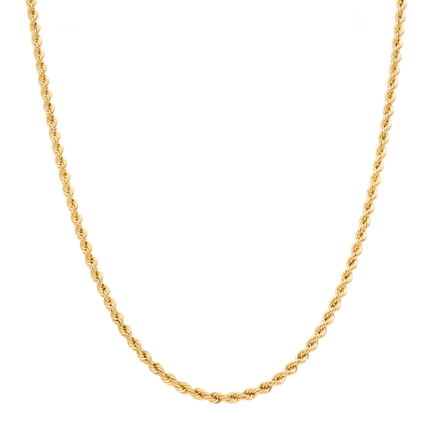 Fio Malha Corda em Ouro 19kl (63cm) - Loja do Ouro