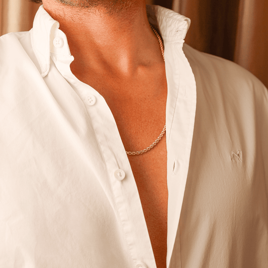 Fio Malha Corda em Ouro 19kl (63cm) - Loja do Ouro