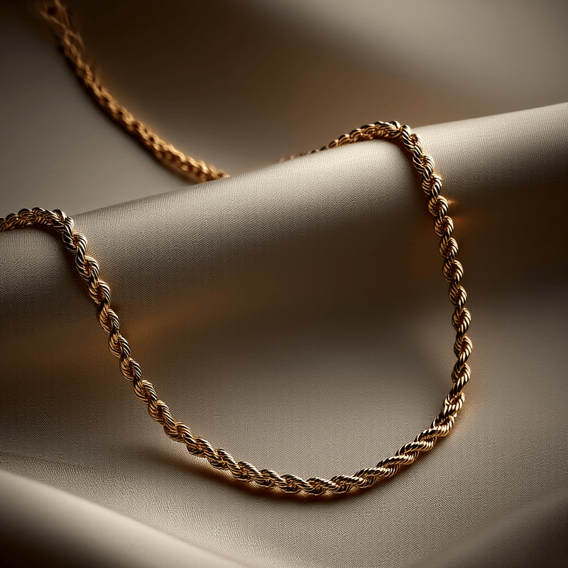 Fio Malha Corda em Ouro 19kl (63cm) - Loja do Ouro