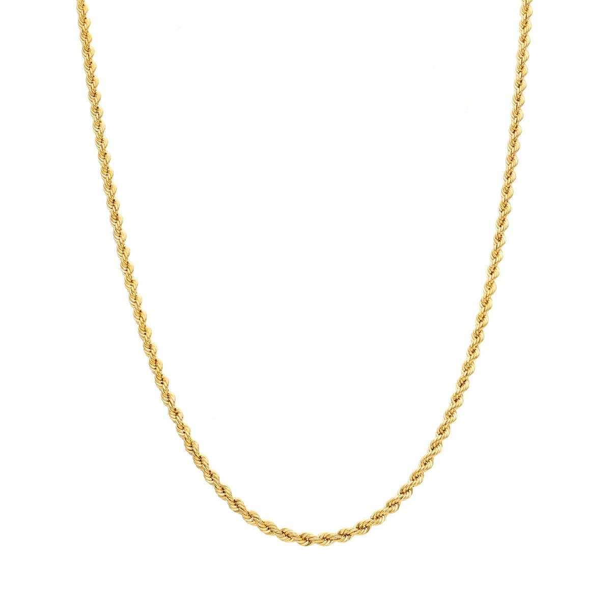 Cuerda de malla metálica en oro de 19 kl (71 cm) - Gold Store Premium