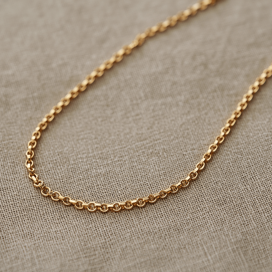 Hilo de malla de enlaces portugueses en oro de 19 kl (69 cm) - Gold Store Premium