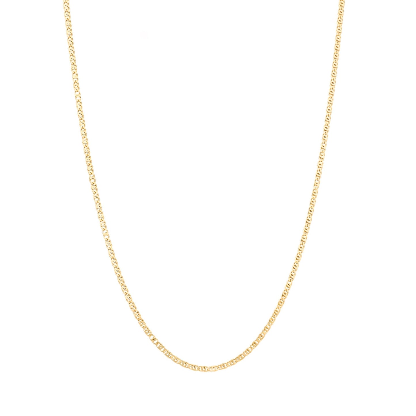 Fio Malha Entrelaçada em Ouro 19kl (50cm) - Loja do Ouro