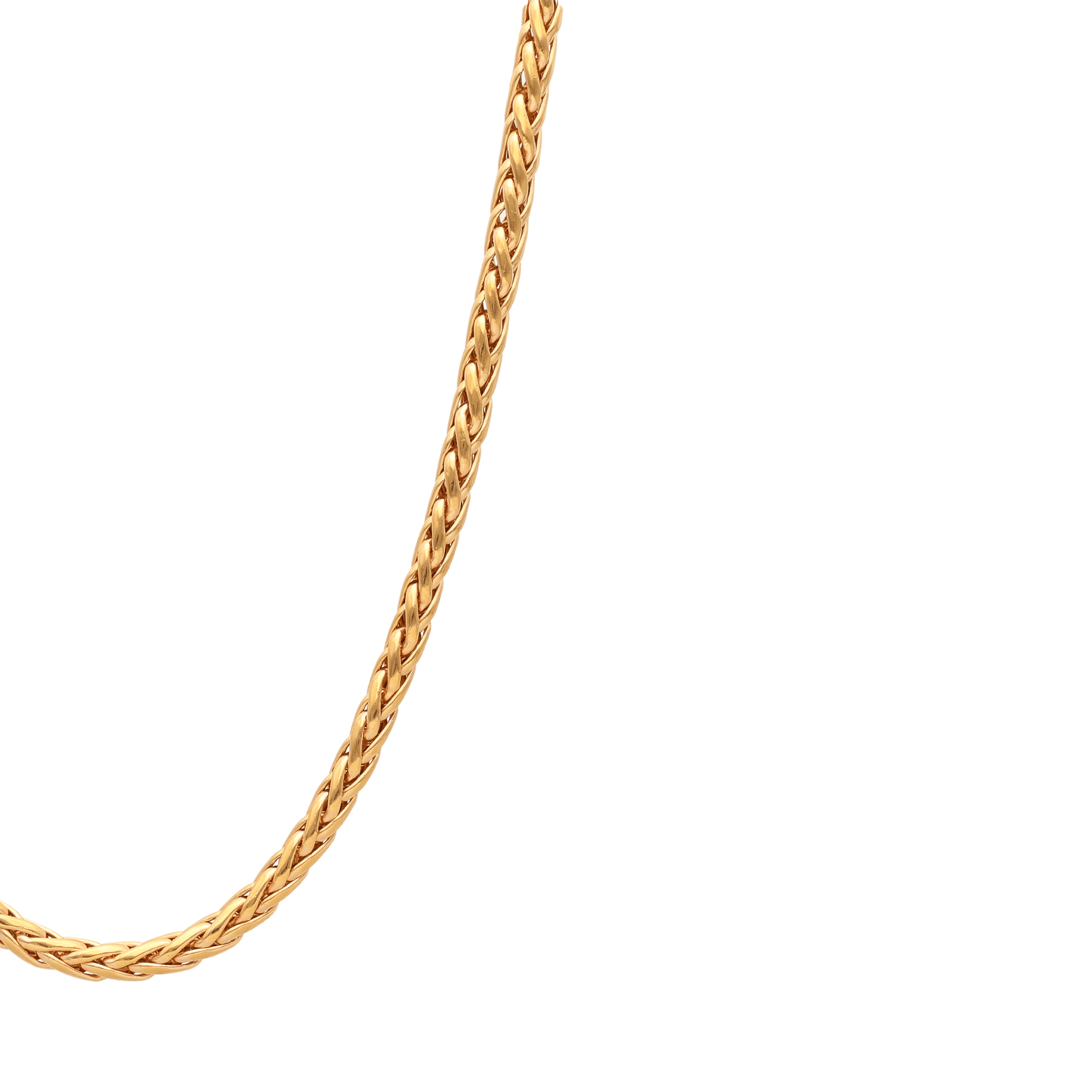 Fio Malha Espinha em Ouro 19kl (44cm) - Loja do Ouro