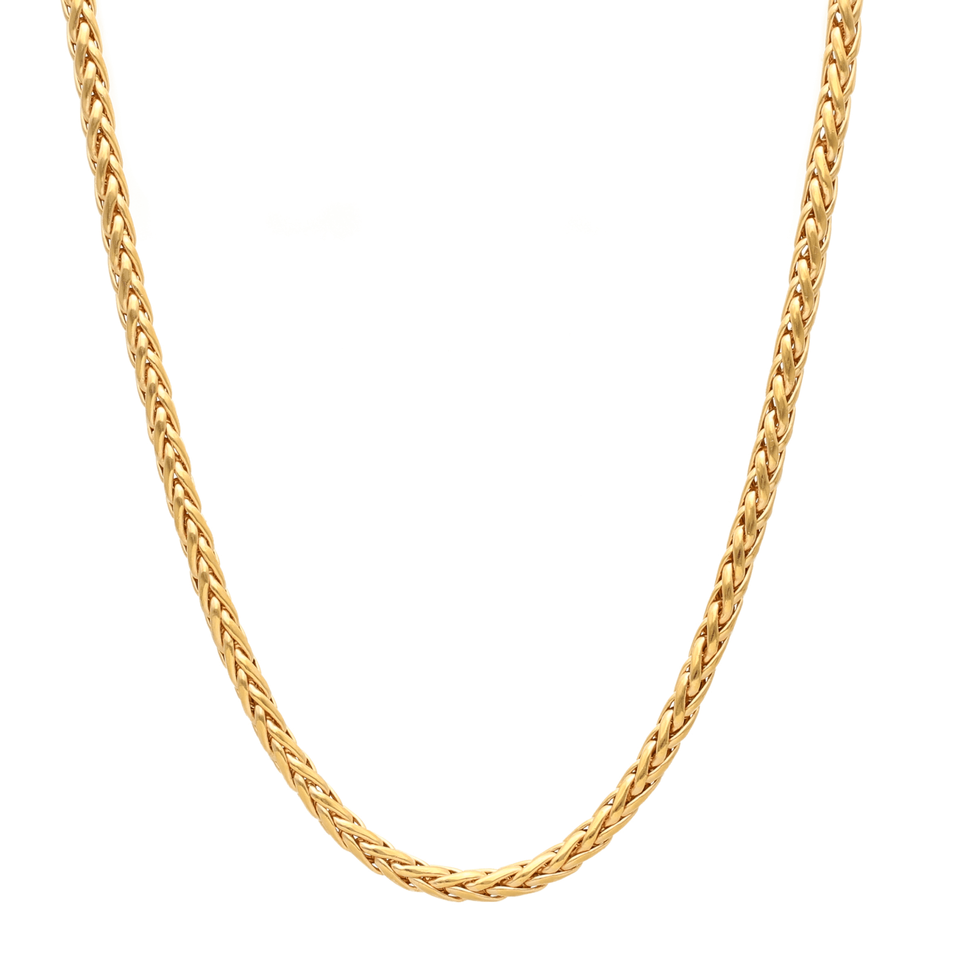 Fio Malha Espinha em Ouro 19kl (44cm) - Loja do Ouro