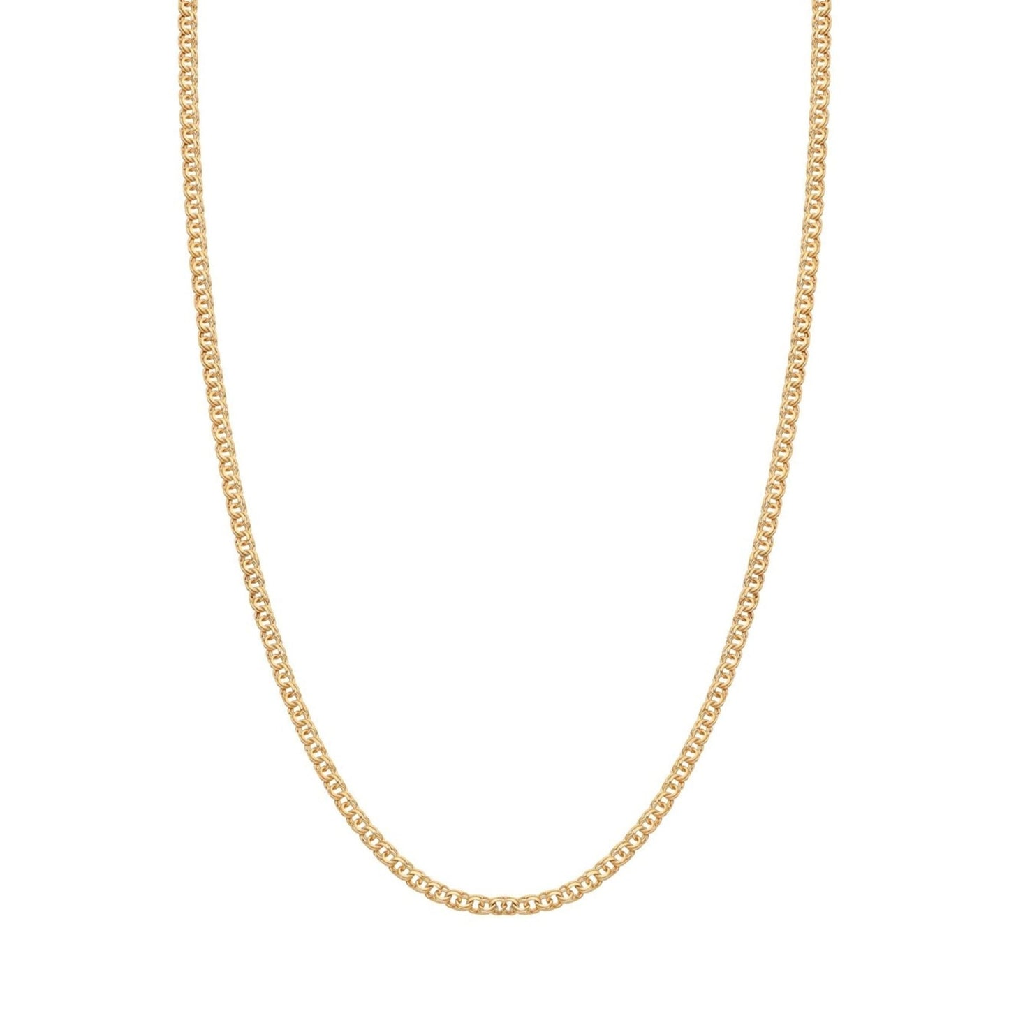 Fio Malha Friso em Ouro 19kl (50cm) - Loja do Ouro