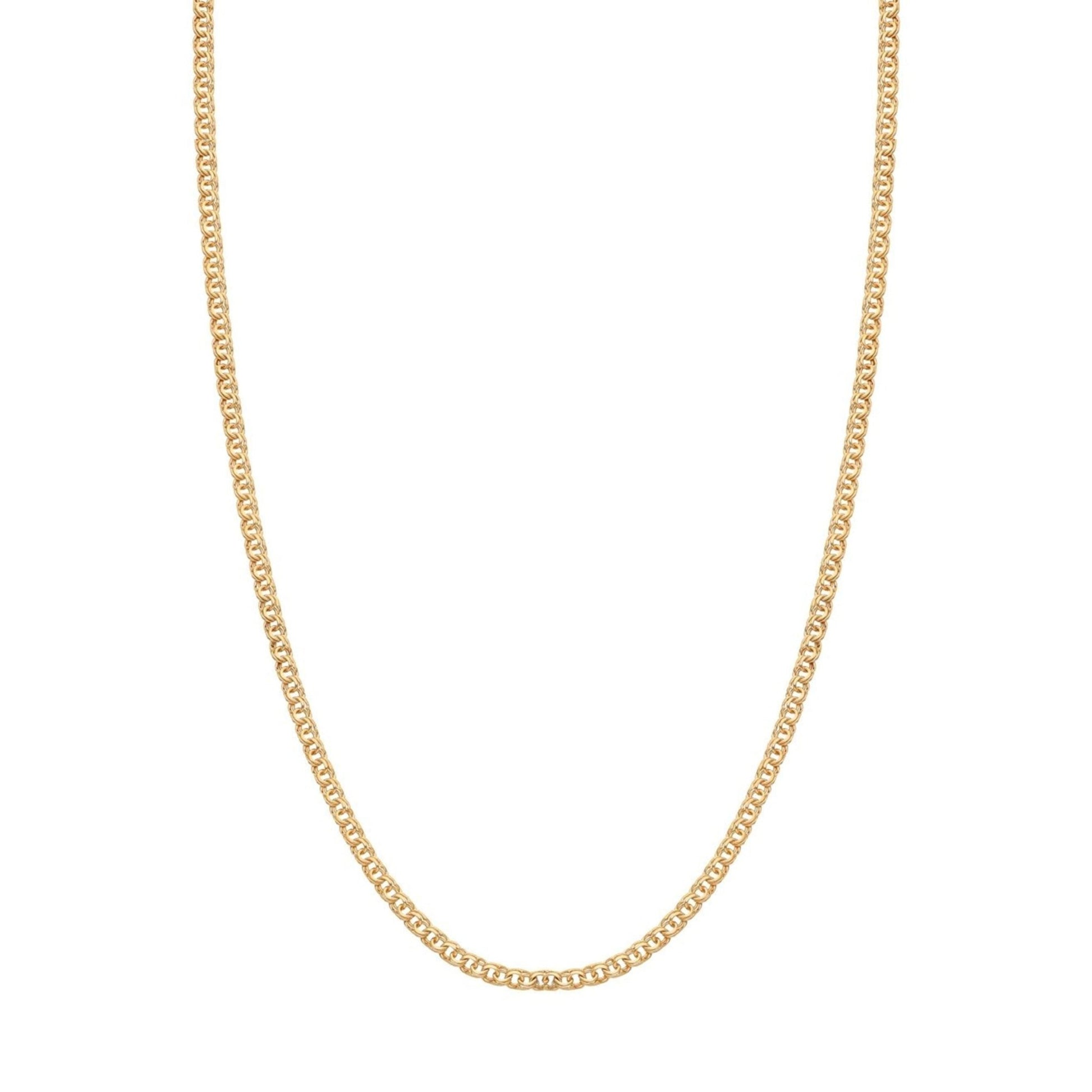 Fio Malha Friso em Ouro 19kl (50cm) - Loja do Ouro